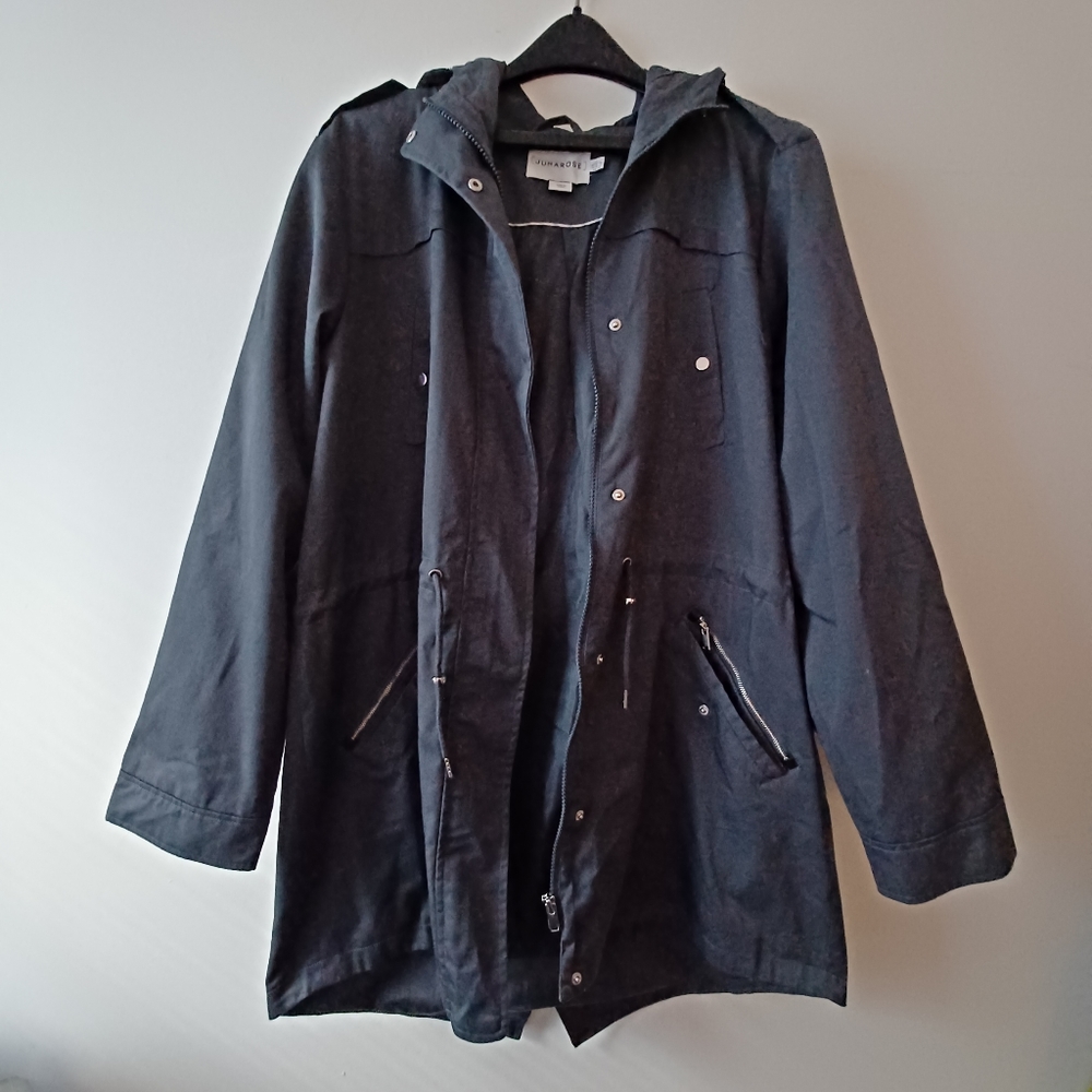 🟢1/2 OFF Junarose Grey Winter Jacket With Hood